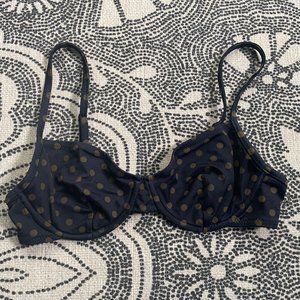 JCrew Underwire Bikini Top -- Polkadot
